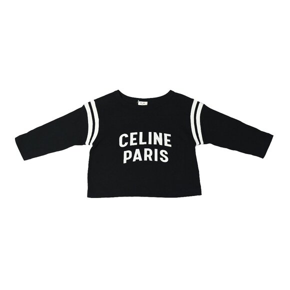 Celine Paris Boxy L/S Shirt Black - Picture 1 of 2